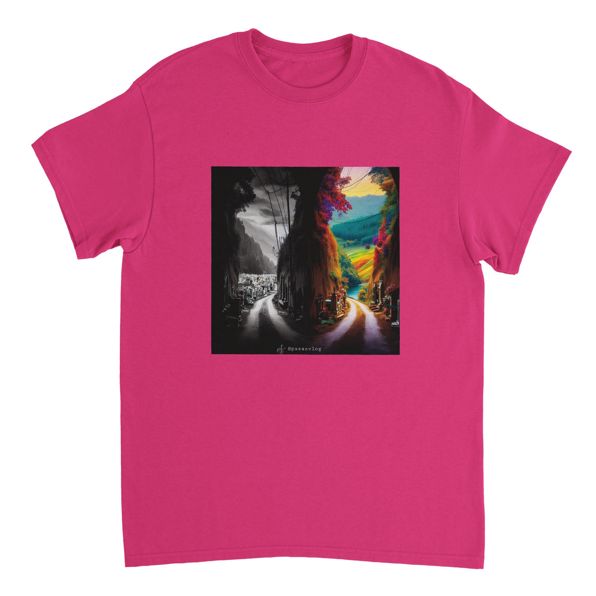 Dwie opcje - Heavyweight Unisex Crewneck T-shirt