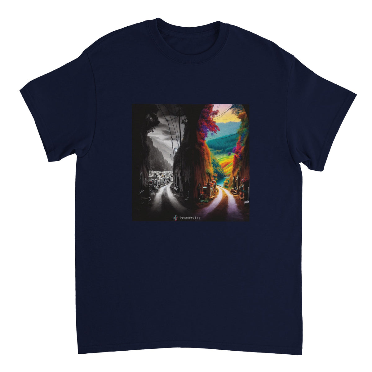 Dwie opcje - Heavyweight Unisex Crewneck T-shirt