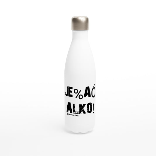 Je%ac Alko - White 17oz Stainless Steel Water Bottle