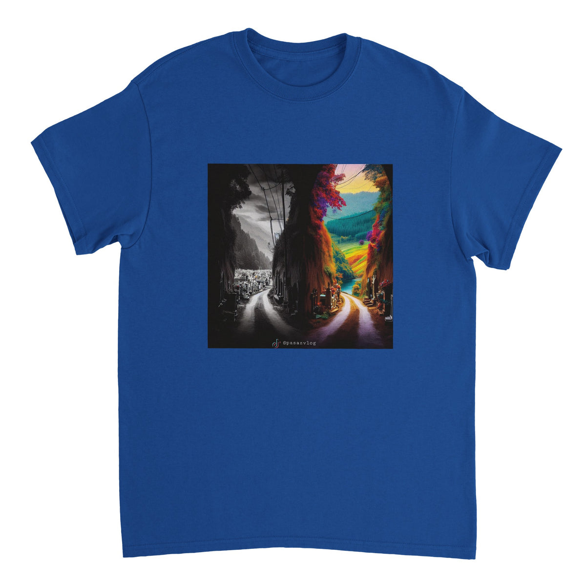 Dwie opcje - Heavyweight Unisex Crewneck T-shirt