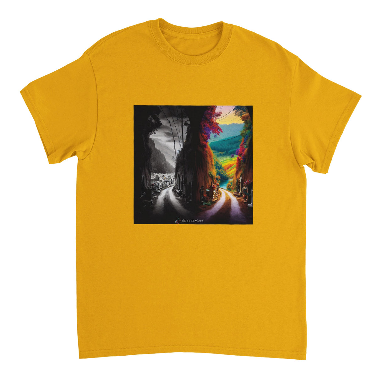 Dwie opcje - Heavyweight Unisex Crewneck T-shirt