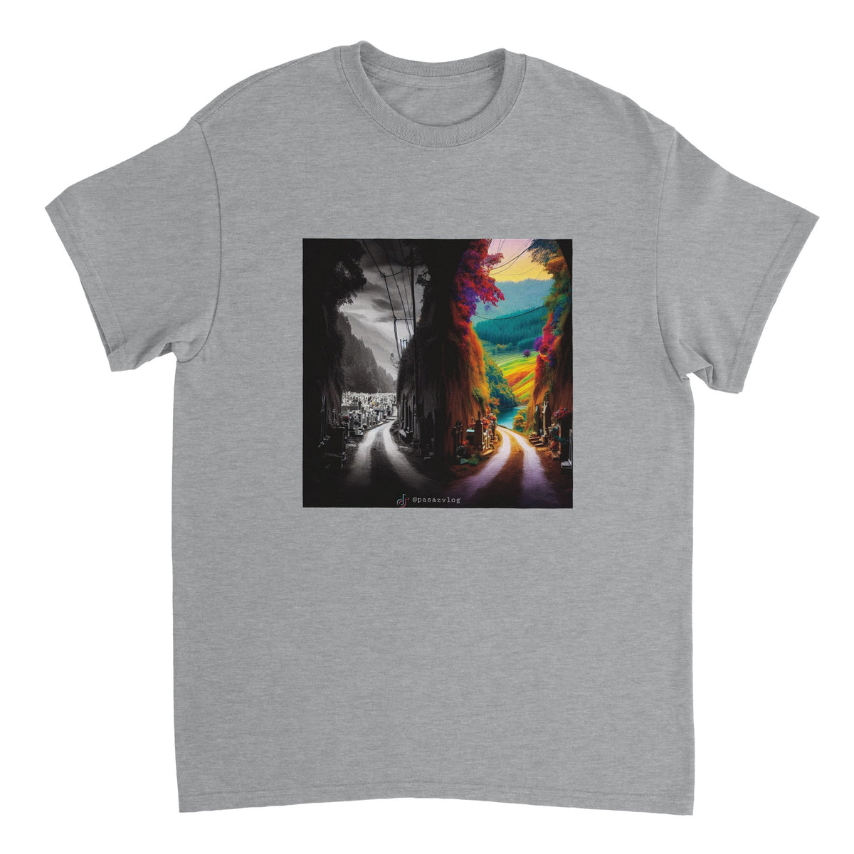Dwie opcje - Heavyweight Unisex Crewneck T-shirt