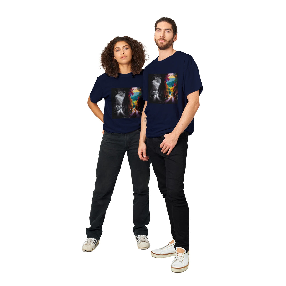 Dwie opcje - Heavyweight Unisex Crewneck T-shirt