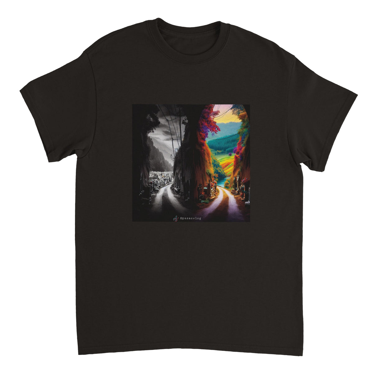 Dwie opcje - Heavyweight Unisex Crewneck T-shirt
