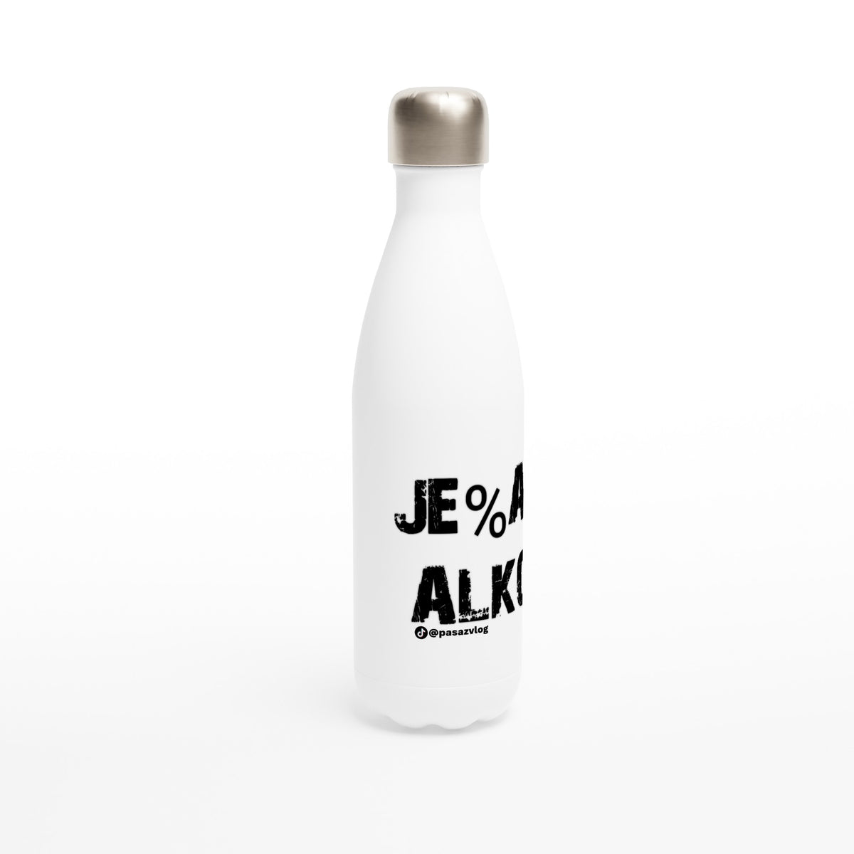 Je%ac Alko - White 17oz Stainless Steel Water Bottle