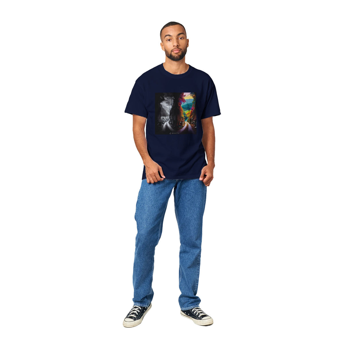 Dwie opcje - Heavyweight Unisex Crewneck T-shirt