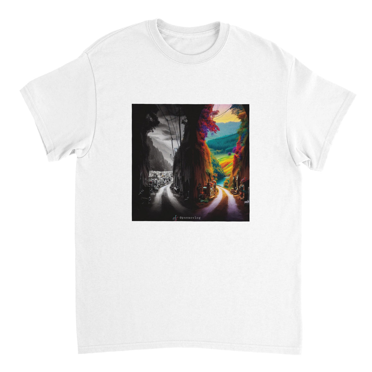 Dwie opcje - Heavyweight Unisex Crewneck T-shirt