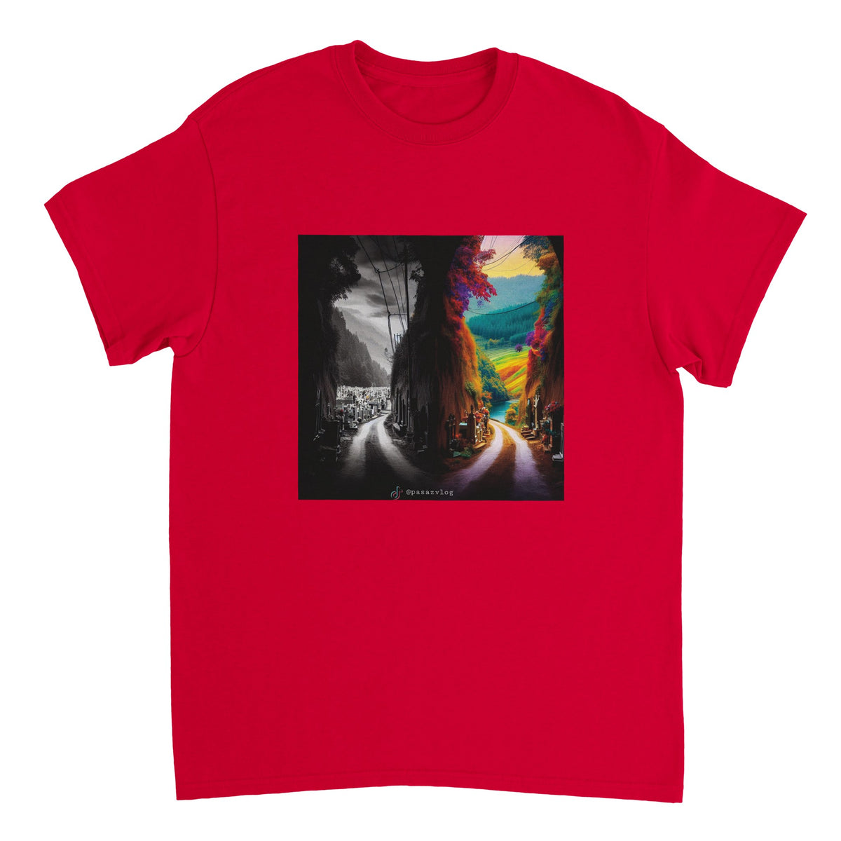 Dwie opcje - Heavyweight Unisex Crewneck T-shirt
