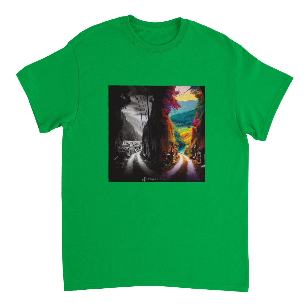 Dwie opcje - Heavyweight Unisex Crewneck T-shirt